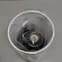 Table Lamp, Bedside Nightstand Lamp, Simple Desk Lamp, Cylinder Table Lamp for Bedroom Living Room Office Study, White Shade and Black Base (White)