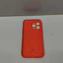 Miracase Designed for iPhone 14 Pro Max Phone Case with Screen Protector,[Upgraded Enhanced Camera Protection],Shockproof Liquid Silicone Case with Microfiber Lining,6.7 inch, Coral Red