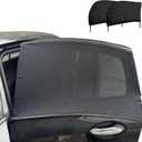 Car Rear Window Screens for Side Windows, 2 Pack Side Window Sun Shades,Stretchy Mosquito Net Cover Fit Cars SUVs - Up to 36.22x55.1