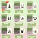 KEYYOU Fairy Lash Clusters 144Pcs D Curl Manga Lash Extension Eyelash Extension Wispy Natural Invisible Band Lash with Waterproof DIY Lash Extension at Home(Fairy-D-8-18MIX)