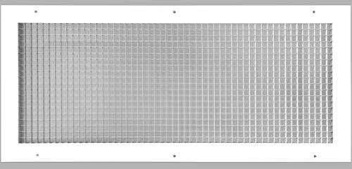 HVAC Premium 30'' x 32'' or 32'' x 30'' Cube Core Eggcrate Return Air Grille - Aluminum Rust Proof - HVAC Vent Duct Cover - White [Outer Dimensions: 32.75]
