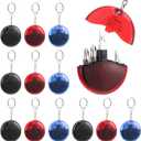 XunYee 12 Pcs 4 in 1 Mini Screwdriver Keychain Set Christmas Stocking Stuffers Bulk for Men Multi Tool Pocket Screwdriver Keychain Kit for Christmas Party Favor Father Birthday Gift Goodie Bag Filler