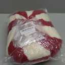 Christmas Pillows Candy Throw Pillow White Round Decorative Pillow Christmas Decorations Soft Winter Pillow Cute Plush Pillow Cushions for Couch Sofa Bed, 15x15 Inch (Red)