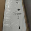 IAFIKE Oval Storage Bench 43.5" Ottoman Bench Upholstered Boucle Fabric Footrest Bench with Golden Metal Legs End of Bed for Bedroom, Living Room, Entryway,Bed Side (Ivory)