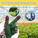 Thorn Proof&Puncture Resistant Gardening Gloves with Grip,Garden Glove for Women, Leather Yard Work Gifts (Medium, 1 Pair Per Pack-green+2florals)