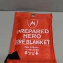 Prepared Hero Emergency Fire Blanket - Pack of 1 - Fire Suppression for Kitchen, 40 x 40 Fiberglass Fire Blanket for Home