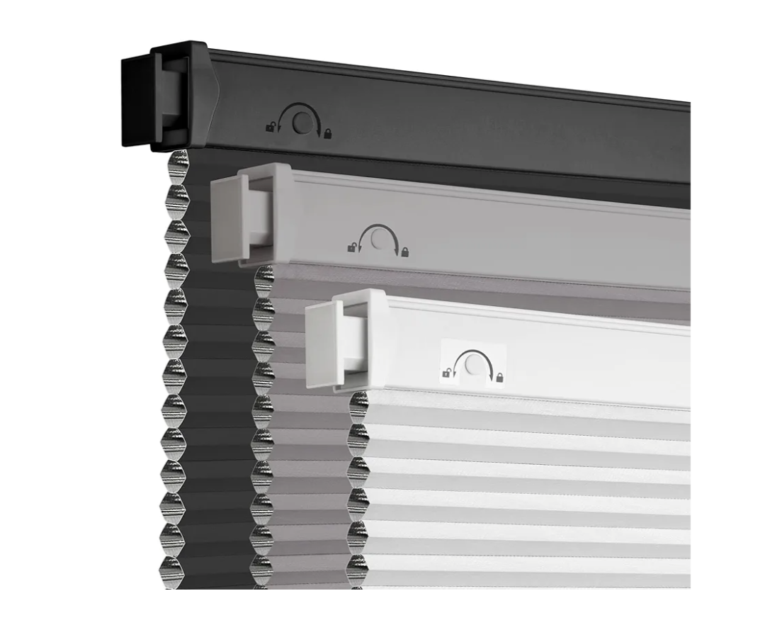 Allesin Top Down Bottom Up Cellular Shades, Blackout Shades Noise Reduction, Honeycomb Blinds Cordless Room Darkening for Bedroom Office, Blackout (White, W33 x H64)