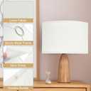 PATIKIL Drum Lamp Shades Set of 2, 12"x12"x8" Linen Lamp Shade Easy Assembly Lampshade for Table Lamps Floor Lamps Pendant Lights, Beige