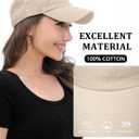 GADIEMKENSD Extra Curved Brim Baseball Cap, Unstructured Design, Premium Cotton, Unisex