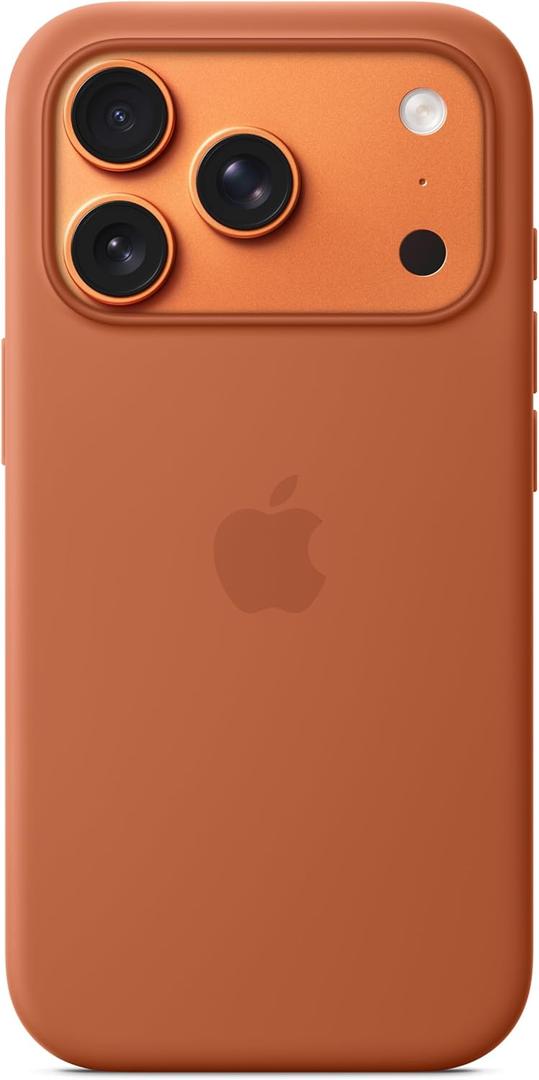 Apple iPhone 17 Pro Silicone Case with MagSafe and Camera Control: Lightweight Phone Case, Wireless Charging Compatible, Smooth Matte Finish; Terra Cotta