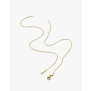 New 2026 Unisex 1Pcs 1Mm Golden Plated Snake Chains Necklaces No Fade Basic Jewelry Stainless Steel Necklace For Pendants DIY Choker Fashion Trendy Accessories Creative Gift For Women And Men