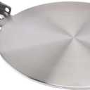 Heat Diffuser Stainless Steel Induction Adapter Plate Coffee Milk Cookware Induction Hob Heat Cooking Diffuser for Electric Stove 7.5inch