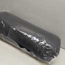FelizMax Organic Buckwheat Bolster (24x9 in) Supportive Yoga Cushion for Restorative Yoga Accessories, Meditation, Reading & Floor Pillow - Large Round Cylinder (Black)