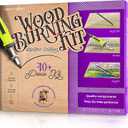 Craft Culture Beginners Wood Burning Kit for Kids, Teenage Boys & Girls - Christmas Gifts for Boy & Girl - Craft Projects Birthday Gift Idea for Children Teen Wood burning DIY Hobby Kits Art Activities