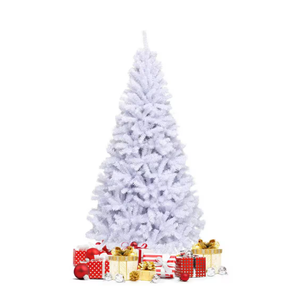 6 ft. Unlit Hinged Artificial Christmas Tree Premium Pine Tree 1000 Tips with Metal Stand