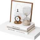 WELLAND 12" Deep White Floating Shelves, Wall Shelf Display Floating Shelf, 23.62" L x 11.81" D x 2" T, Deeper Than Others, White