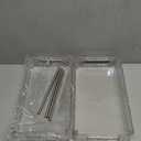 TENDER EPOCH 2Tier Bathroom Counter Organizer Countertop Storage, Dresser Organizer Vanity Tray for Makeup, Perfume Organizer Cosmetics Skincare Shelf  Clear