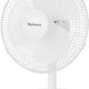 HOLMES 12" Table Fan, 75° Oscillation, 3 Speeds, 15° Adjustable Head Tilt, Ideal for Home, Bedroom or Office, White