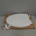 Bemis 1500EC Durable Wooden Toilet Seat, Easy Clean Hinges, Made in USA, Elongated, White, Pack of 1