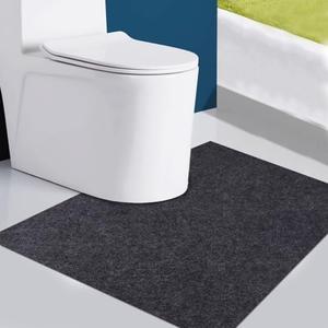 Premium Potty Training Mats - Super-Absorbent Toilet Training Rug for Kids, Universal Bathroom Protector Pads, Soft Felt Fabric, and Reusable Pee Pads with Leak-Proof Backing (Toilet Mat 24x24in)