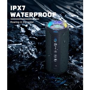 Ortizan X10 Black & X8 Pro Portable Bluetooth Speaker, IPX7 Waterproof Wireless Speaker with Loud Stereo Sound (Notice: This Bundled Product Does Not Support TWS Pairing)