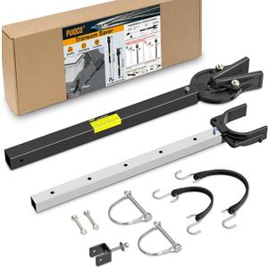 Boat Transom Saver Adjustable from 23 to 35 Inches, Heavy Duty Boat Transom Savers for Outboard Motors 100HP, with Composite for Head Holds Engine, Roller and Trailer Mounts (Black + Silver)