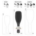 Tangle Teezer Chrome Ultimate Detangler Brush for Wet & Dry Hair, Eliminates Knots & Reduces Breakage for Straight to Curly Hair Types, Midnight Silver