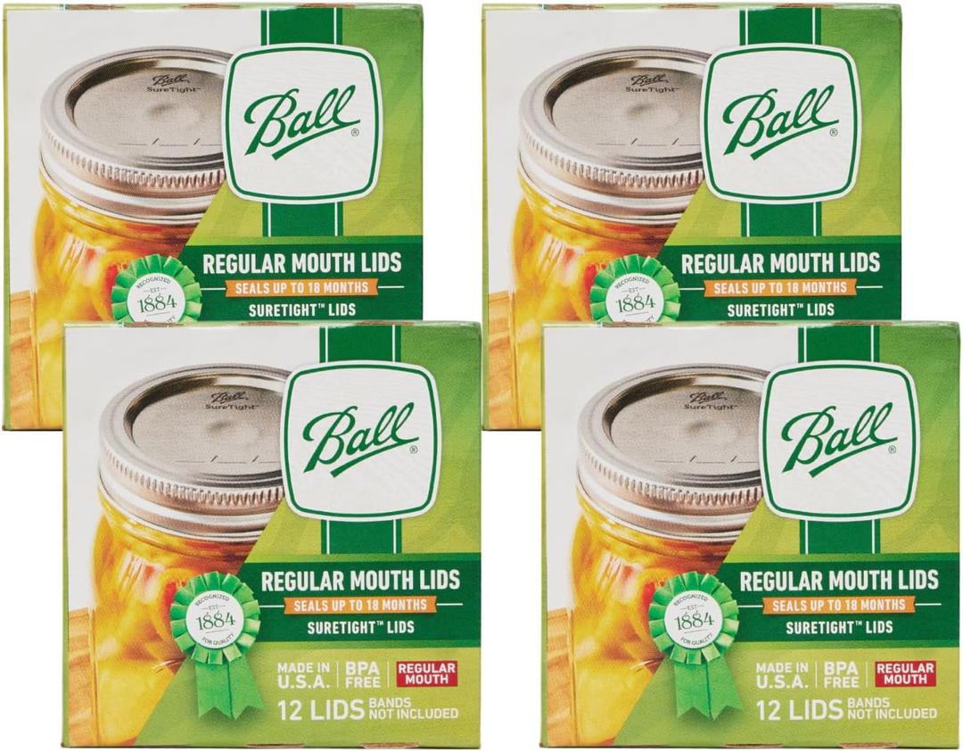Ball Regular Mouth Jar Lids 4 pack