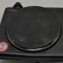 Elite Gourmet ESB-301BF# Countertop Single Cast Iron Burner, 1000 Watts Electric Hot Plate, Temperature Controls, Power Indicator Lights, Easy to Clean, Black
