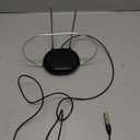 Philips Rabbit Ears Black Indoor TV Antenna, Dipoles and Circular Loop, Tabletop, Digital, Smart TV Compatible, HDTV, 4K 1080P VHF UHF, 5Ft Coaxial Cable, SDV8201B/27