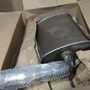 Walker Quiet-Flow SS 52469 Direct Fit Exhaust Muffler Assembly 2" Inlet (OD) 3" Outlet (OD) for Ford Edge