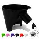 2 x 2026 New Flour Funnel for Kitchen Aid Mixer,Fits Tilt-Head 4.55 Qt (KSM150), Kitchen Aid Accessories and Attachments,Powder Funnel with Easy-Pour, Prevents Spills,Easy to Clean Baking Tool(Black)