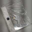 Book Light, Rechargeable Clear LED Flat Reading Light with 3 Colors & Timer, Dimmable Panel Plate Lamp Book Full Page Light for Reading in Bed at Night, for Women Readers Kids Book Lovers (White)