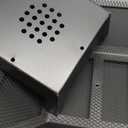 Small Fire Pit for Outside Wood Burning,Fire Bowls with Firproof Mat, Backyard Black Square Ourdoor Bonfire Pit with Waterproof Cover for Outside Patio Camping (Black, 22 INCH)