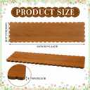 1 Pcs Large Long Charcuterie Board Scalloped 36 x 10 Inch Acacia Extra Large Wood Serving Tray Rectangular Serving Board for Appetizers Cheese Food Kitchen Platter New Home Housewarming Gift