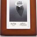 Gallery Solutions Picture Frame, Walnut, 5" x 7"