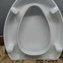 KOHLER 4647-0 Stonewood Elongated Toilet Seat, Elongated Wood Seat for Standard Toilets, Comes with Color-Matched Plastic Hinges, Home Essentials, White