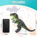 Electric Walking Dinosaur Toys for Kids - Small Tyrannosaurus with Detachable Tail Simulated Flame and Realistic Sounds, Best Dino Gifts for Boys & Girls 3-5 5-7