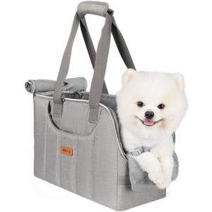 Dog Purse Carrier for Small Dogs Cats Rabbits Up to 13lbs, Lightweight Pet Sling Carriers with Crossbody Strap, Portable Puppy Soft Sided Tote Bag Carrier for Vet,Hiking,Travel Gray (Grey)