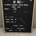 Blackboard Letter Board - 24x30 Inch Large Felt Message Board for Restaurant Menus