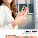 4 x for iPhone 16 Pro Magnetic Case, Luxury Cute Love Heart Plating Edge Case for Women Girls Men Soft TPU Anti-Scratch Bumper Shockproof Protective Slim Cover for iPhone 16 Pro-Pink