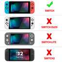 eXtremeRate PlayVital Back Cover for Nintendo Switch Console,Joycon Handheld Controller Separable Protector Hard Shell,Dockable Protective Case for Nintendo Switch - Matcha Green (NOT for Switch 2)