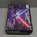 SANCO Light Up Saber Set for Kids - 4 Pack 7 Colors Retractable Power Swords with 2PCS Black Cloaks & Glowing Devil Horns Headbands, Cosplay Party Decoration, Christmas Birthday Gifts for Boys & Girls