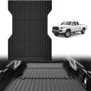 TripleAliners Truck Bed Mat Compatible with 2005-2023 Toyota Tacoma Accessories 6FT Vehicle Perfectly Flush All Weather Protection TPE Heavy Duty Pickup Car Bed Cargo Mat