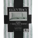 Ellen Tracy™ Stripe Single King Quilted Sham - Green