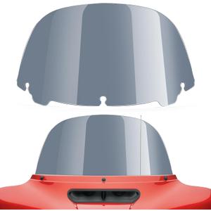 Amazicha Windshield Round 10" Windscreen 2014-2023 Fit for Harley Davidson Touring Street Glide14-23, Electra Glide 14-22, Ultra Limited 14-24 and 14-later Tri Glide models (Except 23 FLHXSE)Smoke
