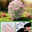 6pcs 2.6ft x 3.3ft Insect Bird Netting for Garden - Ultra-Fine Blueberry Bush Netting Cover with Drawstring for Garden Protection Flower Tomato, Plant Protectors from Animals