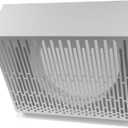 10" Inch Dryer Exhaust Vent Cover with Rubber Gasket - White Galvanized Steel Dryer Vent - Robust and Weatherproof Outside Dryer Vent Air Exhaust Box - Duct/Surface Mounting Dryer Wall Vent