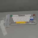 nuphy Kick75 Low Profile Keyboard with Volume Knob,75% Hot Swappable Custom Wireless Mechanical Keyboard,80 Keys RGB Backlit with PBT Keycaps,BT/2.4G/USB-C (Brown Nano Switch)