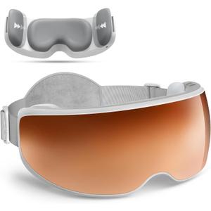 RENPHO Eyeris Calina Eye Temple Massager for Migraines Voice Control, FSA Eligible HSA, Birthday Day Gifts for Women Men, Slidable Temple Massage Cushions, Heated Eye Mask